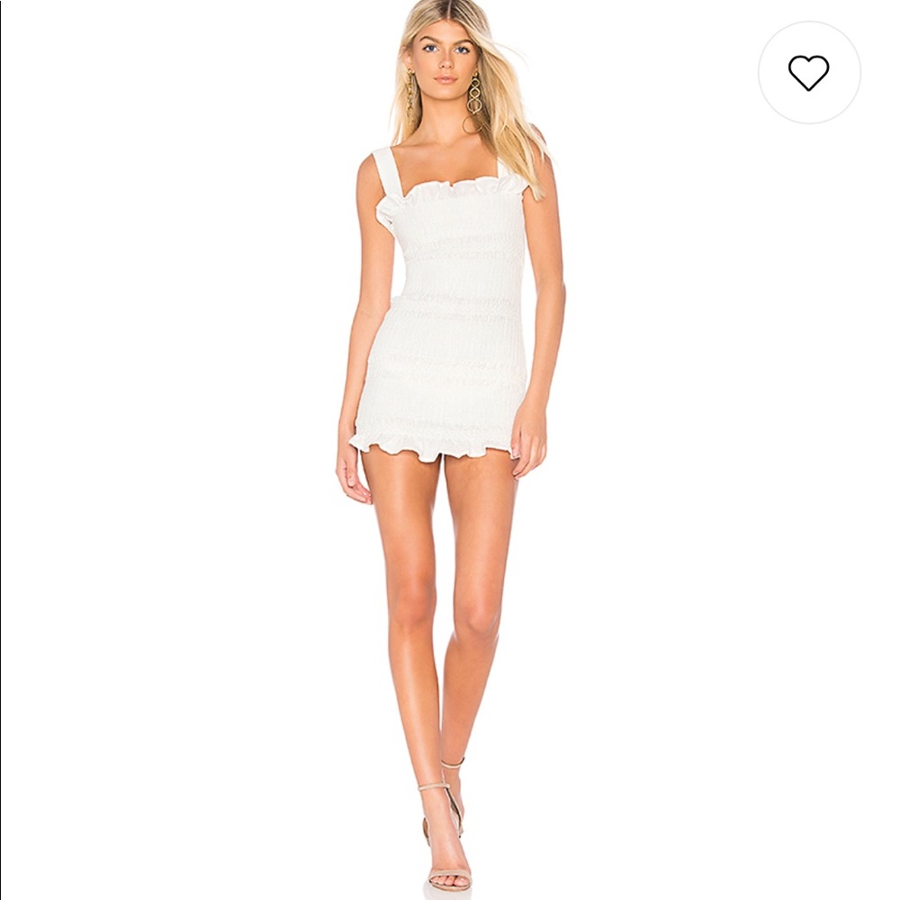 White linen dress! Purchased from revolve